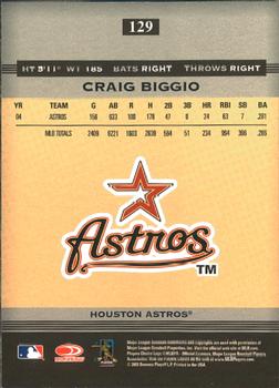 2005 Donruss Greats #129 Craig Biggio Back