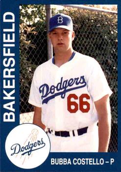 1993 Cal League Bakersfield Dodgers #5 Bubba Costello Front