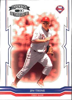 2005 Donruss Throwback Threads #177 Jim Thome Front