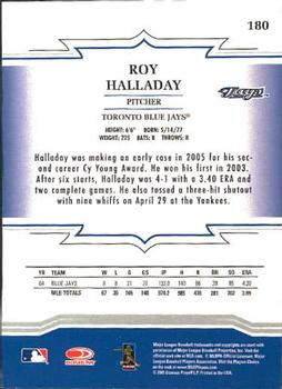 2005 Donruss Throwback Threads #180 Roy Halladay Back
