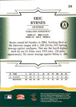 2005 Donruss Throwback Threads #39 Eric Byrnes Back