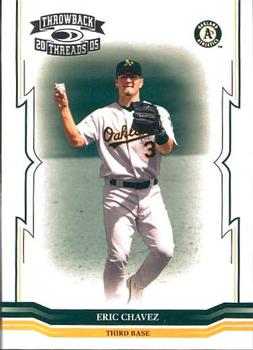 2005 Donruss Throwback Threads #3 Eric Chavez Front