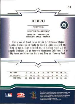 2005 Donruss Throwback Threads #51 Ichiro Suzuki Back
