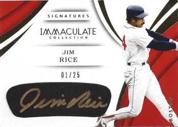 2018 Panini Immaculate Collection - Immaculate Carbon Signatures #CS-JR Jim Rice Front