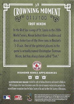 2005 Donruss Diamond Kings - Framed Blue #38 Trot Nixon Back