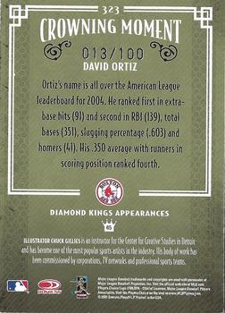 2005 Donruss Diamond Kings - Framed Blue #323 David Ortiz Back