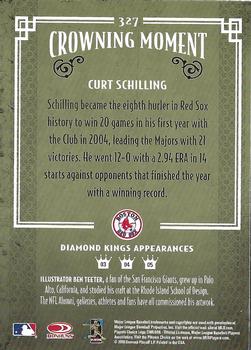 2005 Donruss Diamond Kings - Framed Red #327 Curt Schilling Back