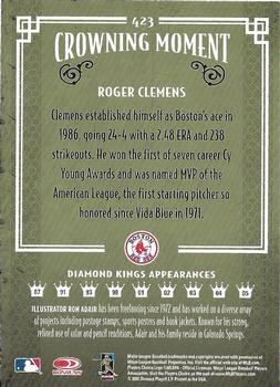 2005 Donruss Diamond Kings - Framed Red #423 Roger Clemens Back