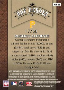 2005 Donruss Diamond Kings - HOF Heroes Bronze #HH-96 Roberto Clemente Back