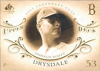 2005 SP Legendary Cuts #18 Don Drysdale Front