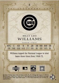 2005 SP Legendary Cuts #4 Billy Williams Back