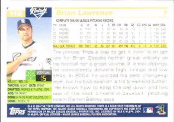 2005 Topps #112 Brian Lawrence Back