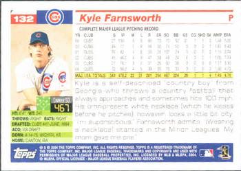 2005 Topps #132 Kyle Farnsworth Back