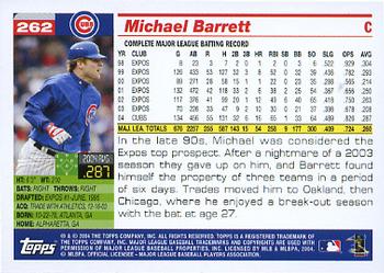 2005 Topps #262 Michael Barrett Back