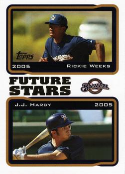 2005 Topps #328 Rickie Weeks / J.J. Hardy Front