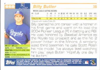 2005 Topps #668 Billy Butler Back