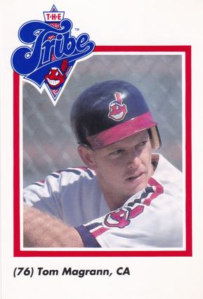 1990 Cleveland Indians The Tribe #24 Tom Magrann Front