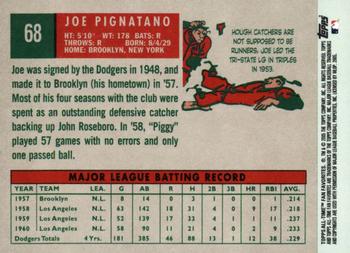 2005 Topps All-Time Fan Favorites #68 Joe Pignatano Back