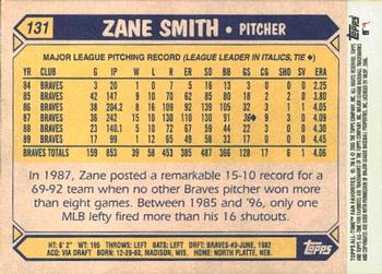 2005 Topps All-Time Fan Favorites #131 Zane Smith Back