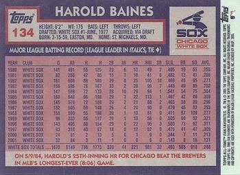 2005 Topps All-Time Fan Favorites #134 Harold Baines Back