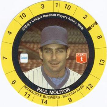 1989 Cadaco Discs - Back Variation #NNO Paul Molitor Front