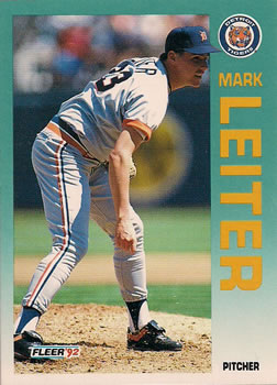 1992 Fleer #140 Mark Leiter Front