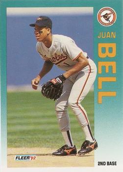 1992 Fleer #3 Juan Bell Front