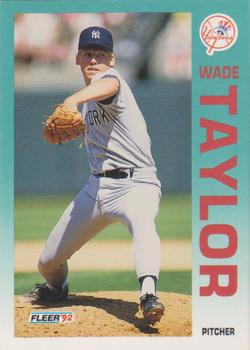 1992 Fleer #245 Wade Taylor Front