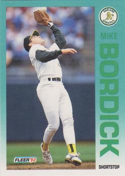 1992 Fleer #251 Mike Bordick Front