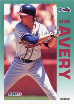 1992 Fleer #349 Steve Avery Front