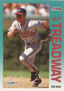 1992 Fleer #373 Jeff Treadway Front