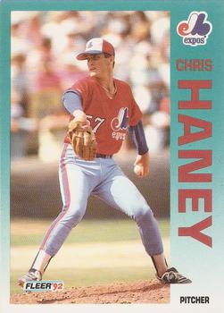 1992 Fleer #483 Chris Haney Front