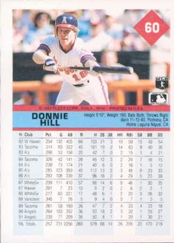 1992 Fleer #60 Donnie Hill Back