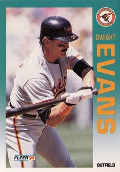 1992 Fleer #6 Dwight Evans Front