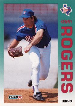 1992 Fleer #317 Kenny Rogers Front