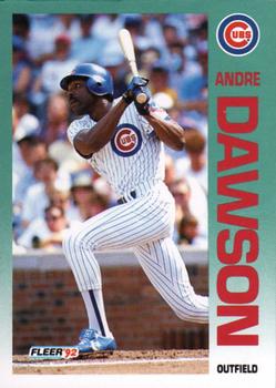 1992 Fleer #379 Andre Dawson Front
