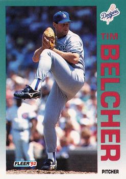 1992 Fleer #447 Tim Belcher Front