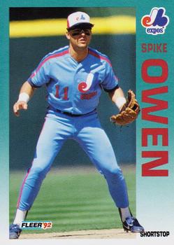 1992 Fleer #488 Spike Owen Front
