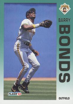 1992 Fleer #550 Barry Bonds Front