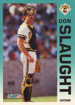1992 Fleer #566a Don Slaught Front