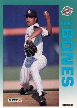 1992 Fleer #600 Ricky Bones Front