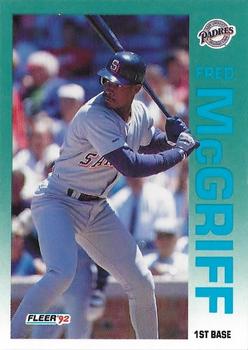 1992 Fleer #614 Fred McGriff Front