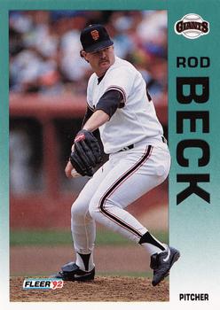 1992 Fleer #627 Rod Beck Front
