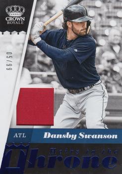2018 Panini Chronicles - Heirs to the Throne Blue #HT-DS Dansby Swanson Front