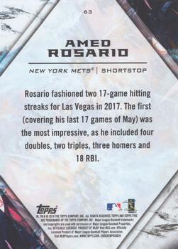 2018 Topps Fire #63 Amed Rosario Back