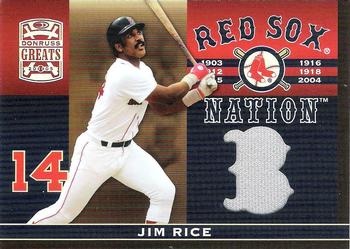 2005 Donruss Greats - Sox Nation Material #RSN-7 Jim Rice Front