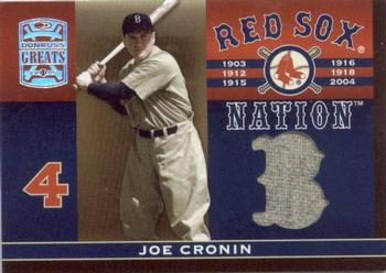 2005 Donruss Greats - Sox Nation Material #RSN-8 Joe Cronin  Front