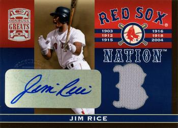 2005 Donruss Greats - Sox Nation Signature Material #RSN-6 Jim Rice Front