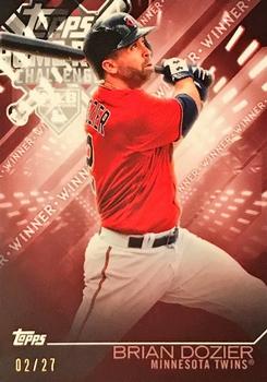 2018 Topps - Home Run Challenge Winners July (Red) #HRC-BD Brian Dozier Front