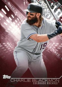 2018 Topps - Home Run Challenge Winners July (Red) #HRC-CL Charlie Blackmon Front